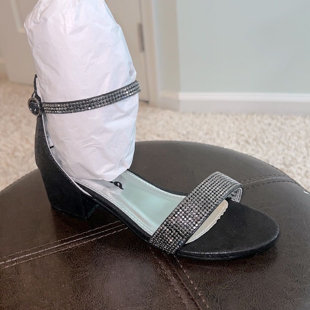 Black Heels With Rhinestones